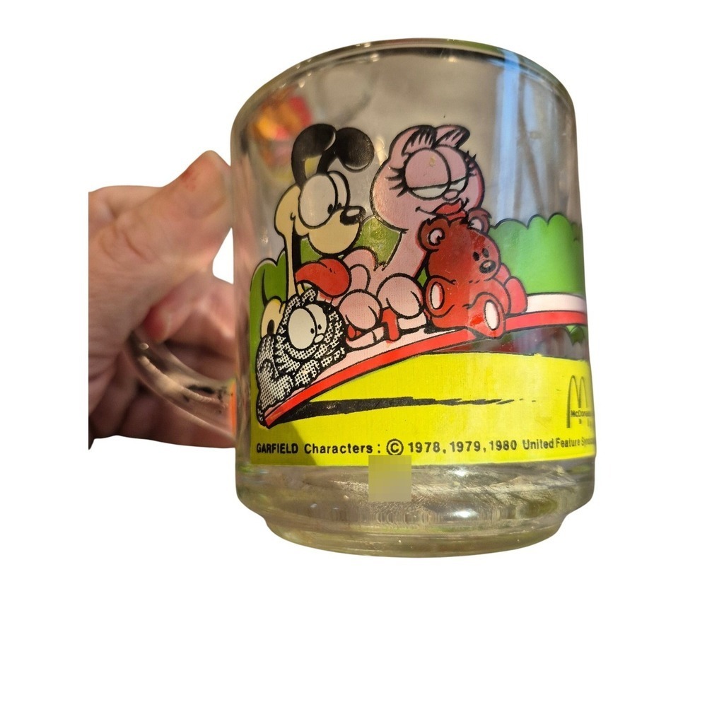 Vintage‎ Garfield McDonald's Glasses 1978 1979 1980 Set of 2 Jim Davis - Picture 6 of 9